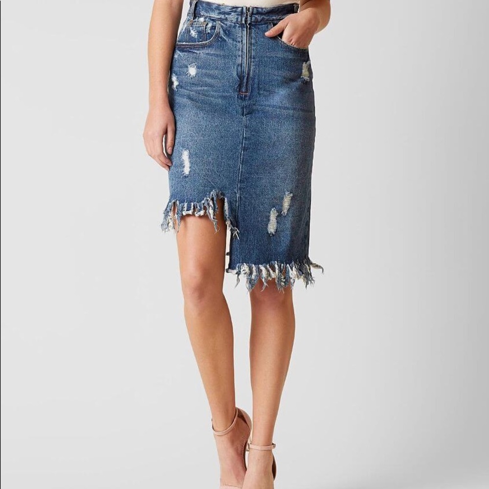 Mustard Seed Denim Skirt